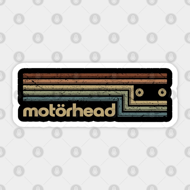 Motörhead Cassette Stripes Sticker by casetifymask